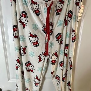 Hello Kitty Christmas Pajama Pants Size XL